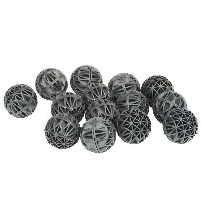 CNZÂ® 50pcs Black Aquarium Fish Tank Filter Bio-Balls Filtration Media, 1-inch (1-Pack) - Image 2